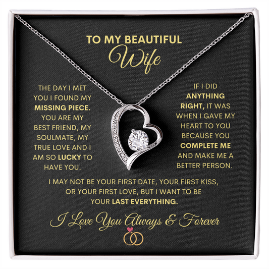 To My Beautiful Wife - Anything Right (Forever Love Necklace)