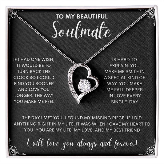 To My Beautiful Soulmate - One Wish (Forever Love Necklace)