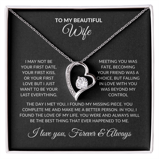 To My Beautiful Wife - Falling in Love (Forever Love Necklace)